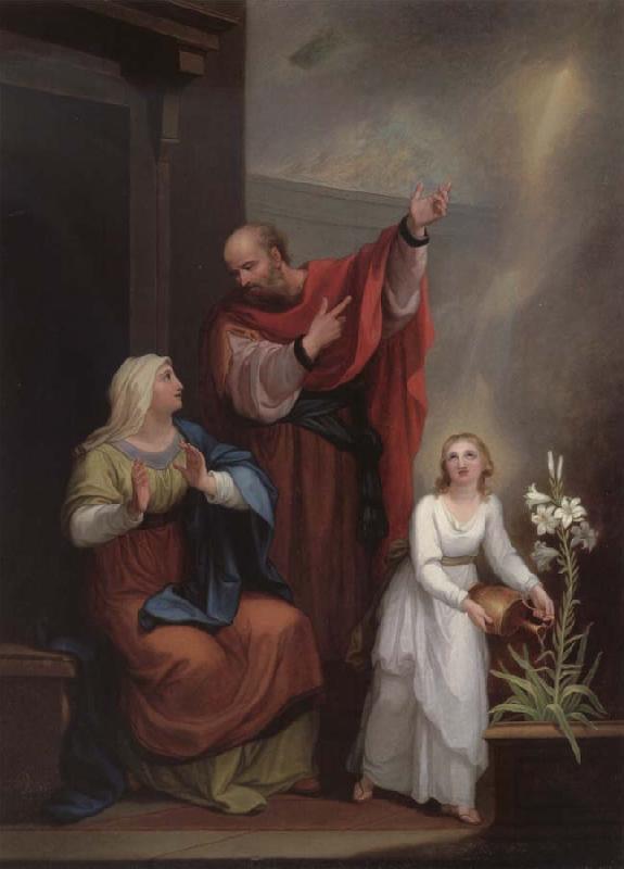 Angelika Kauffmann Die Erziehung der heiligen Jungfrau Maria oil painting picture